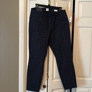 Gap skinny ankle pants plaid NWT